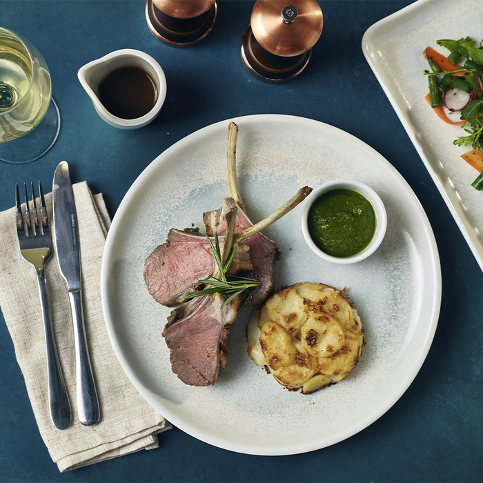 Тарілка кругла 24 см, Terra Porcelain Pearl, GenWare