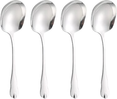 Набор из 4 ложек для сервировки из нержавеющей стали 20,8 см x 6 см Laluky