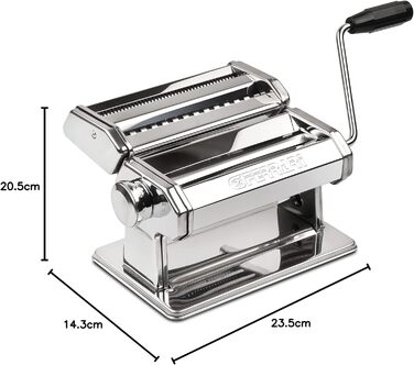 Машинка для пасти G3 Ferrari G20121 Sfoglia Mia, ролики 15 см, 9 налаштувань товщини, 5 видів пасти, корпус з нержавіючої сталі, аксесуари в комплекті, білий колір (ручна)