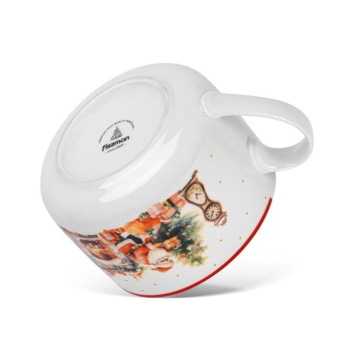 Кружка Fissman 700 мл NEW YEAR фарфор (13763)