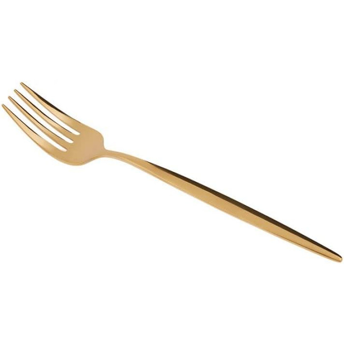 Набір столових приборів Karaca Lizbon Gold з 30 предметів для 6 осіб з коробкою, нержавіюча сталь, 30 предметів золотих столових приборів, ідеально підходить для щоденного використання, преміальна якість