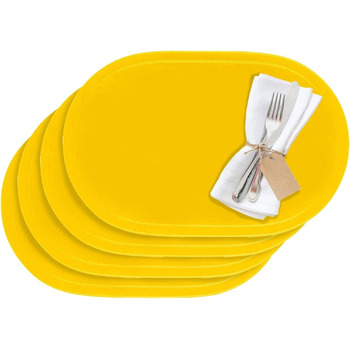 Килимки/килимки Westmark, 4 шт., 45,5 x 29 см, вініл, синій/ Saleen Edition Fun (жовтий)