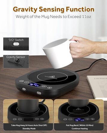 Подогреватель для чашек 35 Вт, черный MQFORU