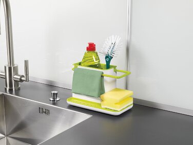 Органайзер для раковини біло-зелений Caddy Sink Tidy Joseph Joseph