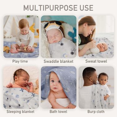 Набір із 6 рушників для дітей 70 х 70 см GLLQUEN BABY