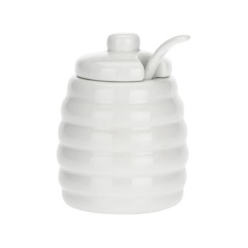 Ємність для цукру La Porcellana Bianca MENAGE з ложкою, порцеляна, 10 х 6,5 см