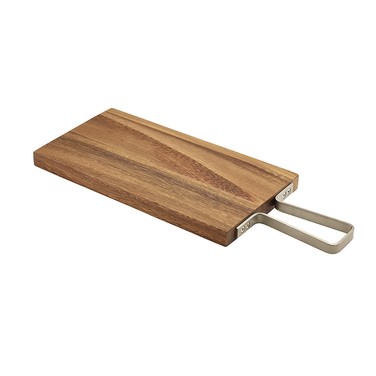 Дошка для подачі 38*15 см, з металевою ручкою, Acacia Wood, GenWare
