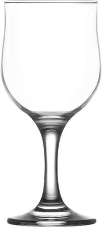 Келих для вина скляний прозорий LAV Nevakar 320 мл NEV570