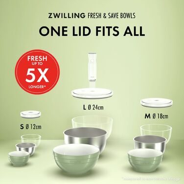 Вакуумна кришка для миски 18 см, біла Fresh & Save Zwilling
