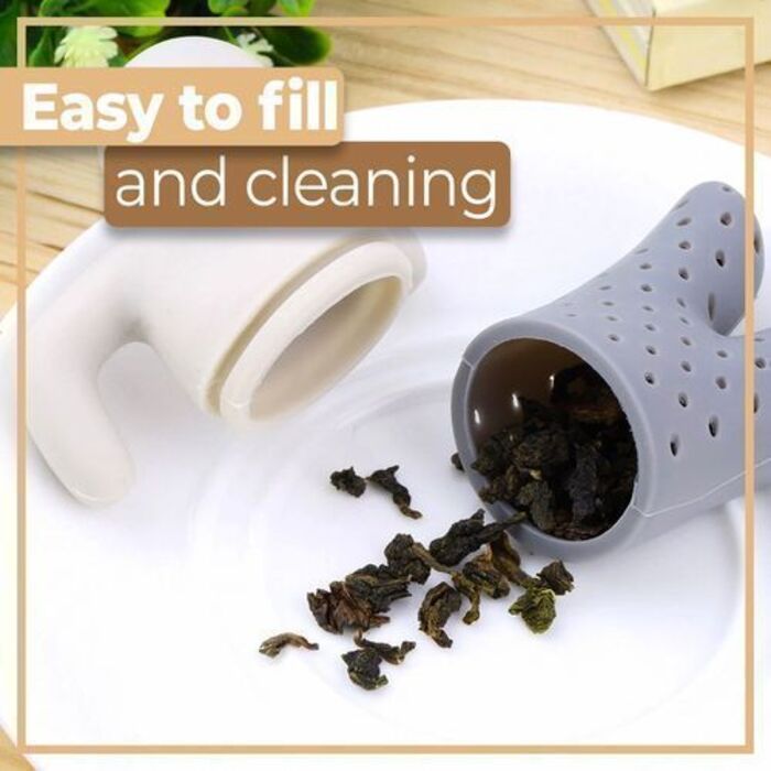 Силіконове ситечко для чаю у формі чоловічка 6,3 х 8,3 см Retoo