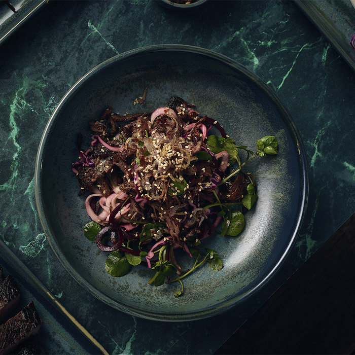 Миска глубокая круглая 23*h 6 см, 1300 мл, зеленая, Terra Porcelain Aqua Green, GenWare