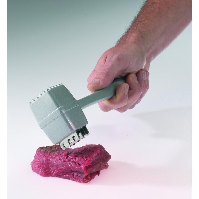 Молоток для м'яса та стейків Westmark, довжина 23,8 см, нержавіюча сталь/алюміній зі спеціальним покриттям, безпечним для харчових продуктів, Steakmaster, срібло, 62202260