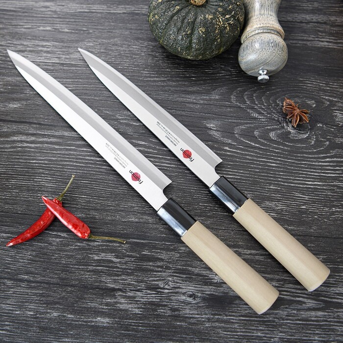 Ніж янагіба Fissman KENSEI HANZO 24 см сталь AUS-8 (2579)