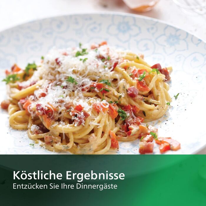 Повністю автоматична макаронна машина потужністю 200 Вт з функцією зважування та 8 формувальними дисками Philips