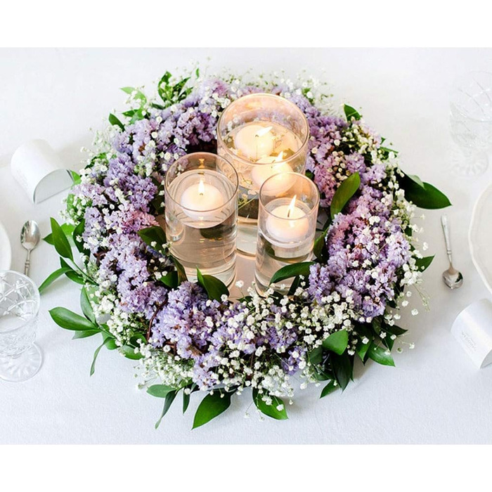 Плаваючі свічки 50 шт. плаваючі свічки Ø 40 мм (рожеве золото) (рожеві)