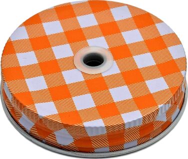 Набор из 6 стаканов для питья с крышкой 450 мл оранжевый gouveo