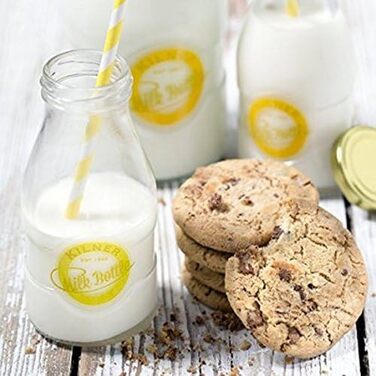 Пляшка для молока 189 мл, кругла Kilner