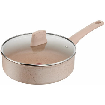 Сотейник Tefal Delight, з кришкою, 24см, алюміній, бпкеліт, бежевий