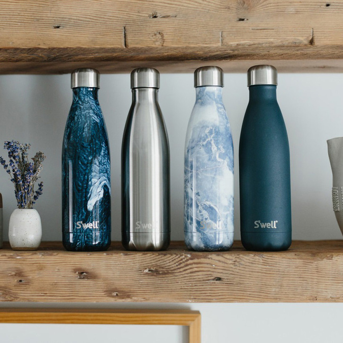 Термобутылка для напитков S'well AZURITE MARBLE, серый, 500 мл