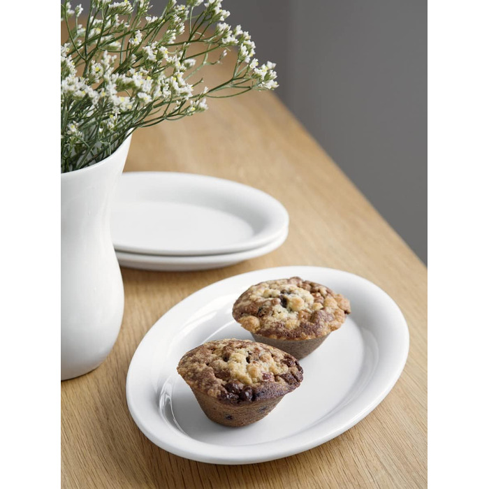 Тарілка овальна 18 x 13 см біла Ursula Kähler