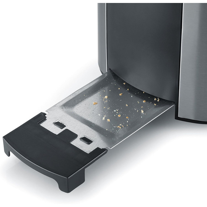 Скляний чайник SEVERIN з об'ємом наповнення 1,7 л XXL, потужний і компактний чайник в якісному дизайні, електрочайник з фільтром від накипу, 2200 Вт, скло з нержавіючої сталі, WK 3420 (в комплекті з тостами, 800 Вт)