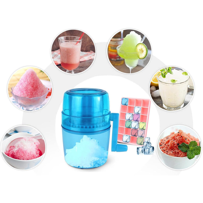 Льодоподрібнювач ручний синій Tosucs