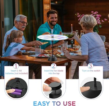Вентилятор відлякувач комах 2 шт чорний Fancysky