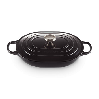 Каструля низька Oblong 3,4 л чорна матова Le Creuset