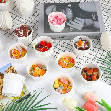 Набір паперові стаканчики для морозива 60 шт. 85 мл VEYLIN