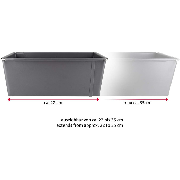 Форма для випічки хліба Westmark - високоякісна емальована форма для випікання хліба, як з пекарні - 32 см - для рівномірного підрум'янювання - 100 стійка до подряпин (чорна) (хліб розтягується)