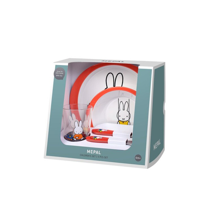 Набір дитячого посуду 5 предметів Miffy plays Mepal