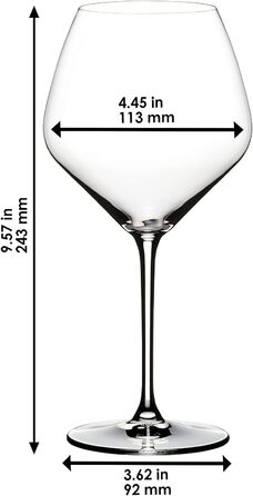 Келих, екстремальні келихи для вина, прозорі, 4 шт. (Піно Нуар)