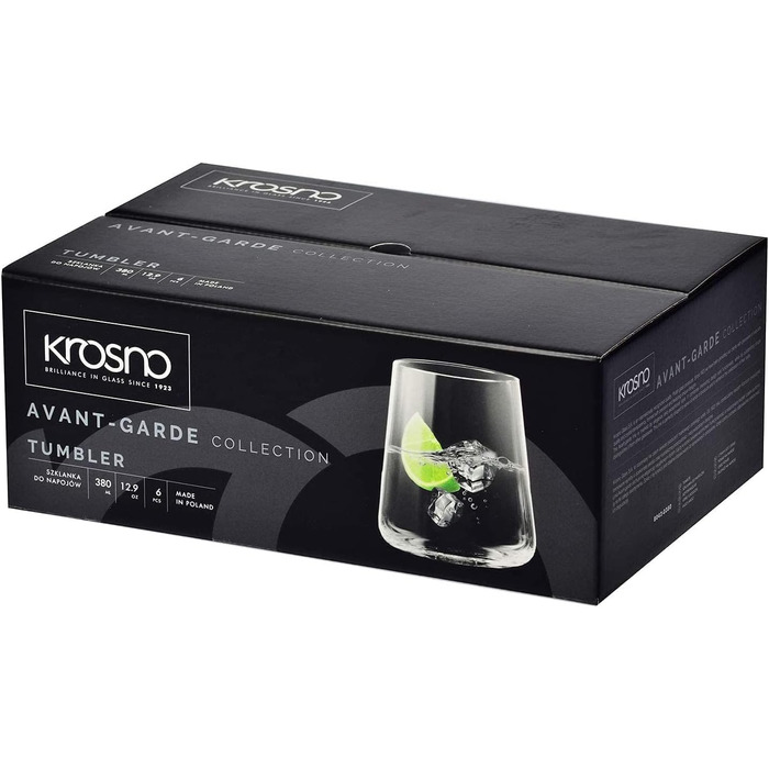 Набір склянок для води 380 мл, 12 предметів Avant-Garde Krosno