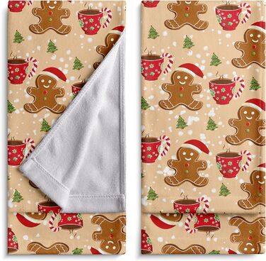 Набір з 2 кухонних рушників, Різдвяний пряник, 36,5 х 72 см Kwlegh
