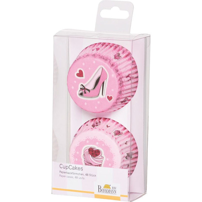 Набір форм для випічки капкейков, 48 шт, 7 см, Cake in the City RBV Birkmann