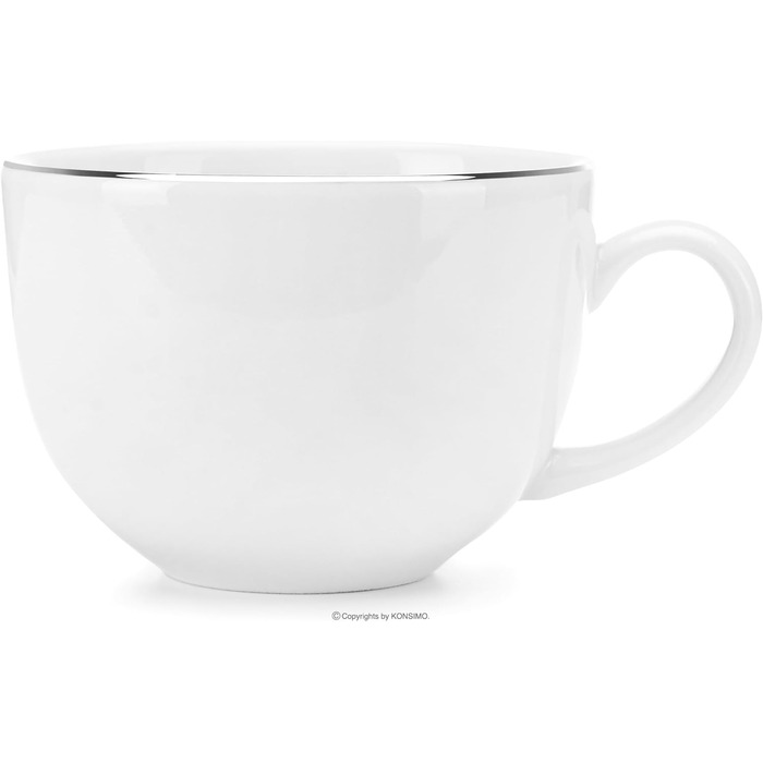 Набор из 6 чашек и 6 блюдец для кофе Konsimo