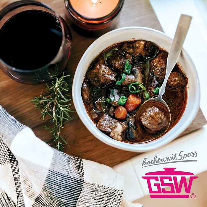 Квадратна жаровня GSW Ceramica високоякісна жаровня з кришкою, ідеально підходить для тушкування, приготування на пару та смаження, також підходить для індукції та використання в духовці синя, литий алюміній, 5 літрів