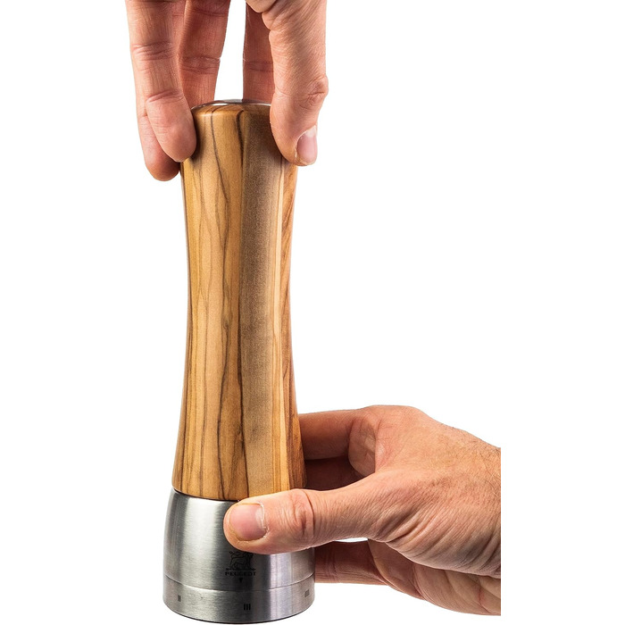 Ручне регулювання помелу u'Select, висота 36164 (соляний млин, 21 см, оливкове дерево)