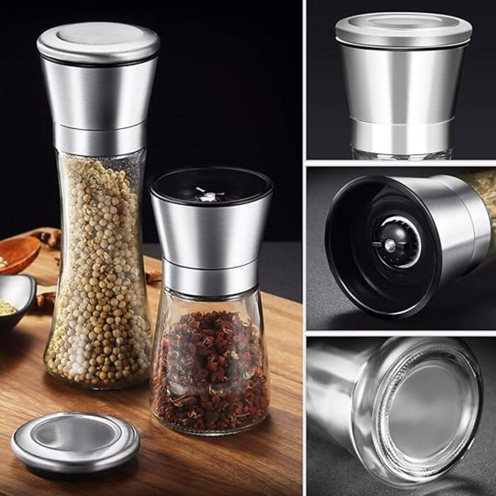 Млин для перцю та солі 180 мл набір 2 предмети FL HUA