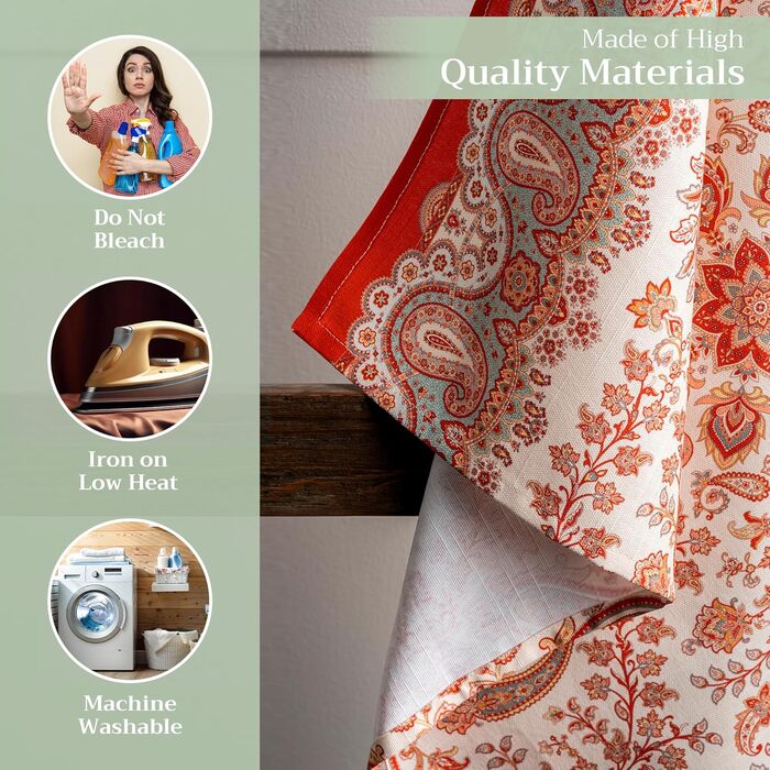 Набір із 3 багатоцільових кухонних рушників Барних рушників День подяки/Різдво (50 см x 70 см) (24 - Кашемір, 50 x 70 см (Набір із 3 шт.)), 39 Hermine Noel