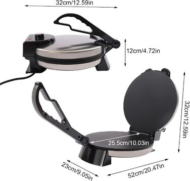 Прес-машина для тортильї 1800 Вт RibasuBB