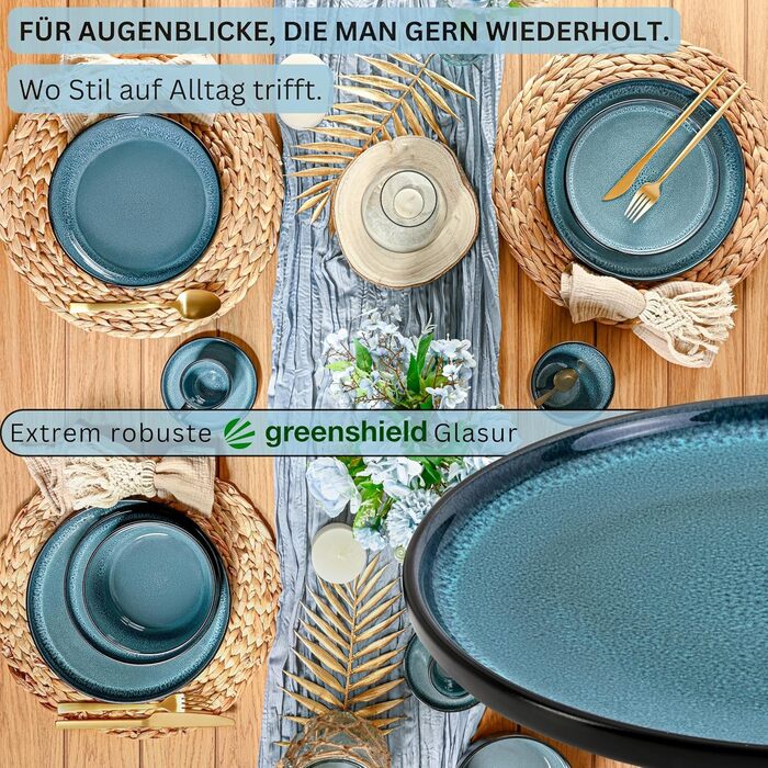 Кам&39яні миски для пасти 6 предметів, набір мисок для пасти на 6 осіб, набір мисок, придатний для миття в посудомийній машині та мікрохвильовій печі, велика багатофункціональна миска темно-сірого кольору 750 мл VALUE COLLECTION (Vigo, обідні тарілки 6 пр