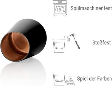 Набір склянок 380 мл, 6 предметів, чорний/бронза Power Stölzle Lausitz