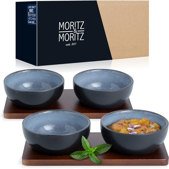 Набір посуду Moritz & Moritz VIDA з 18 предметів 6 осіб Елегантний набір тарілок з високоякісної порцеляни посуд, що складається з 6 обідніх тарілок, 6 десертних тарілок, 6 тарілок для супу (4 маленькі миски)