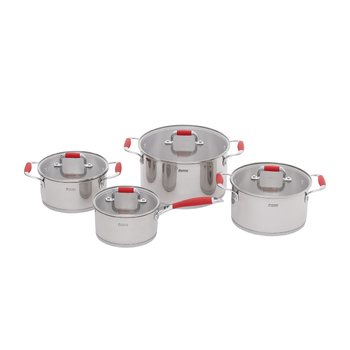 WERNER Набір посуду ROCCO RED 8 предметів 50260 GIPFEL