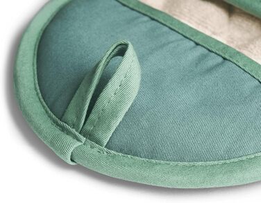 Набір 2 шт. Силікон і бавовна, термостійкі (прихватки, м'ята)