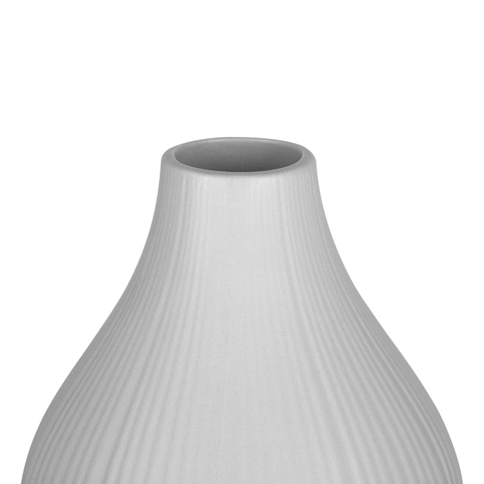 ARDESTO Ваза Lucca, 13х15.5см, порцеляна, сірий