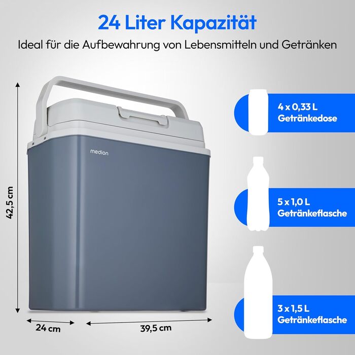 Електричний автохолодильник 20 л 52 Вт MEDION