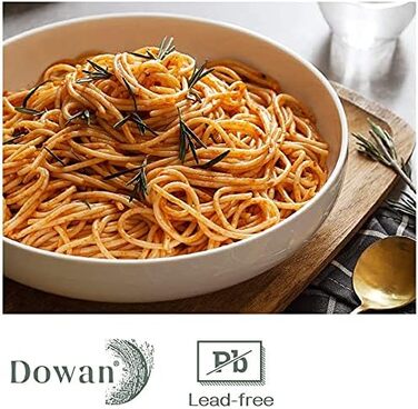 Миска сервірувальна порцелянова 1,89 л, набір 2 предмети, білий Dowan