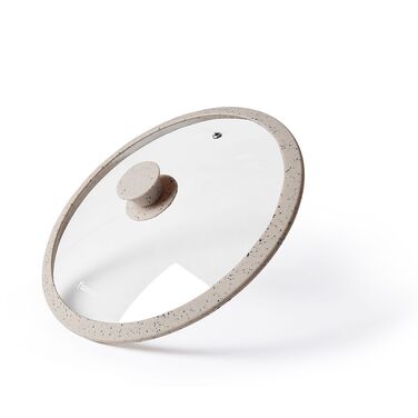 Кришка Fissman ARCADES 28 см з силіконовим ободом бежевий (9980)